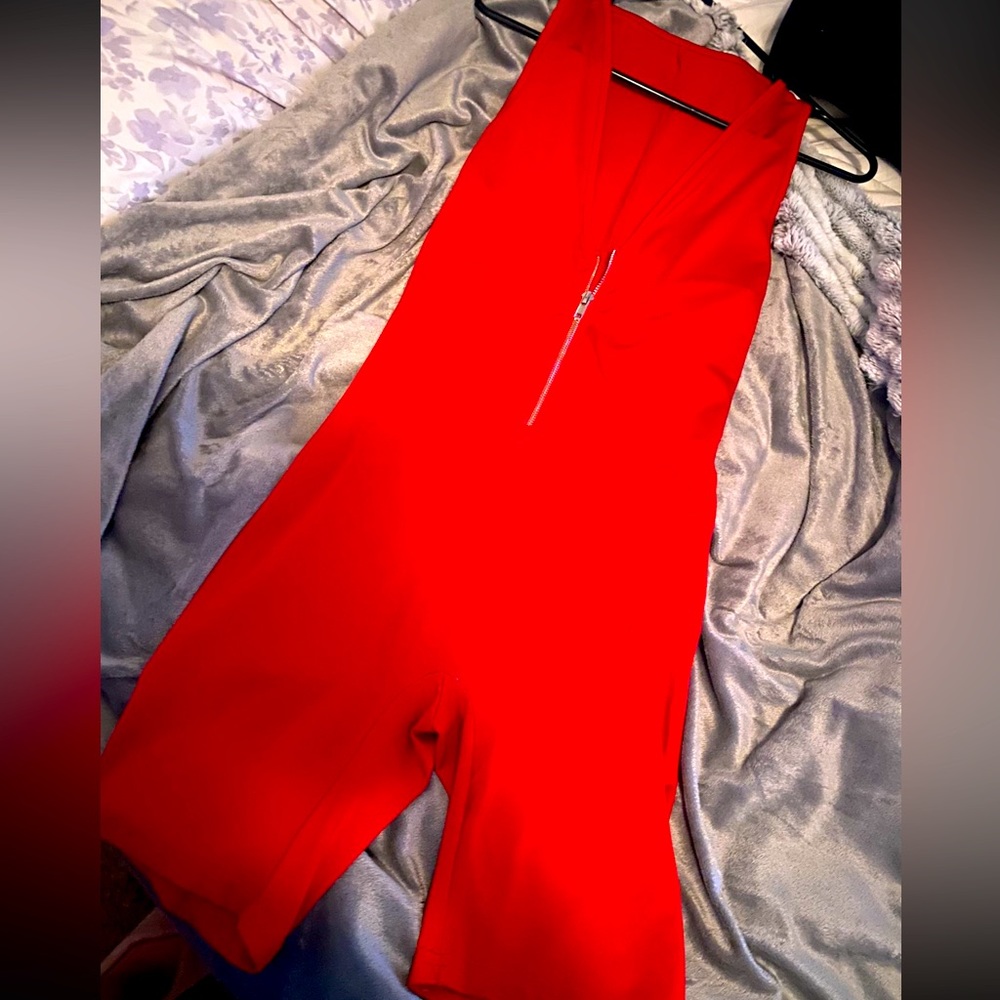 Red Romper Set